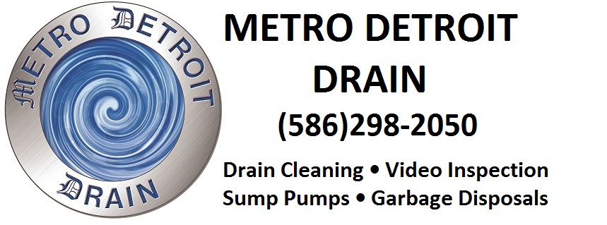 Metro_Detroit_Drain logo (586)298-2050 Drain_Cleaning Video_Inspection Sump_Pumps Garbage_Disposals